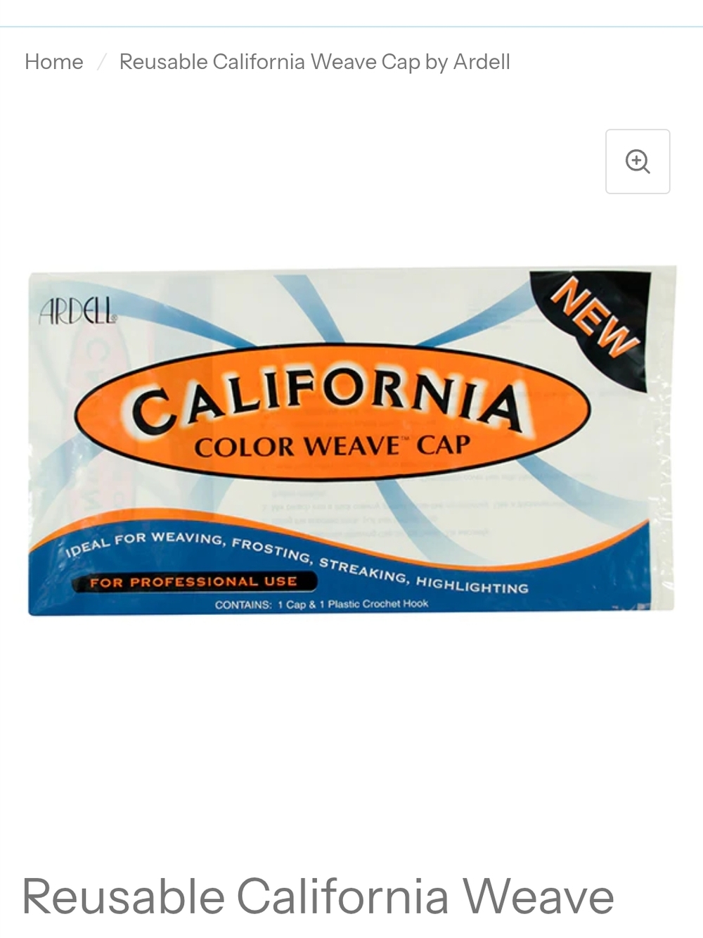 Ardell Orange and Blue California Color Weave Cap